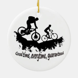 Inspirationsoffert för bergsbiking Bra Time Julgransprydnad Keramik