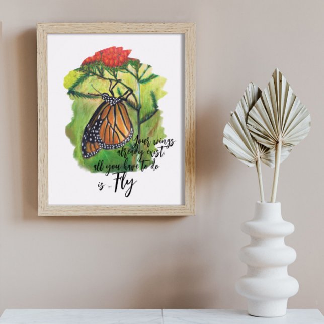 Inspirationsoffert för borstad monarch Butterfly Poster (Skapare uppladdad)