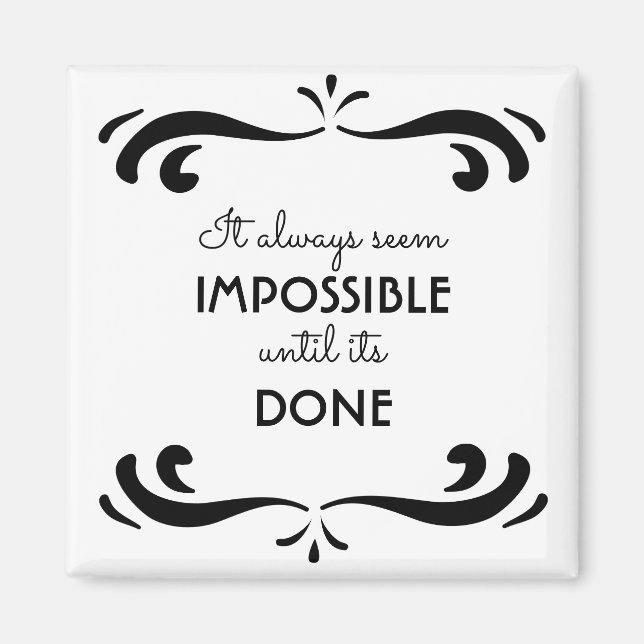 Inspirationsoffert för Life Black and White Magnet (Framsidan)