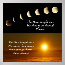 Inspirationsoffert för sol i Måne Poster