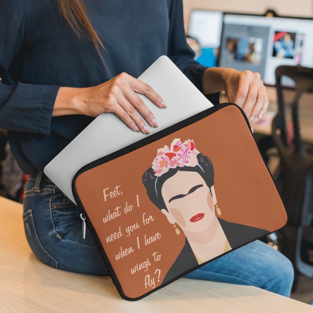 Inspirationsoffert Frida Kahlo Illustration Women Laptop Fodral (Skapare uppladdad)