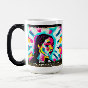 Inspirationsoffert   Graffiti Art Woman Magisk Mugg