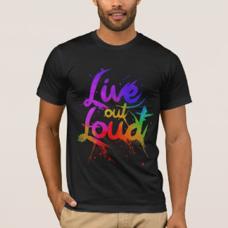 Inspirationsoffert (Live Out Loud)design för pojka T Shirt