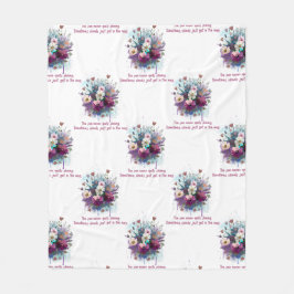 inspirationsoffert med Blommigt Bouquet Fleecefilt