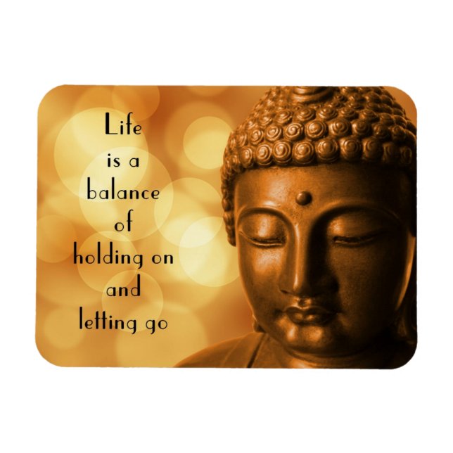 Inspirationsoffert med en Buddha-bild Magnet (Horisontell)
