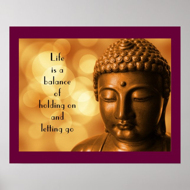 Inspirationsoffert med en Buddha-bild Poster (Framsidan)