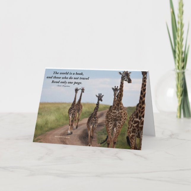 Inspirationsoffert med Giraffes Kort (Framsida)