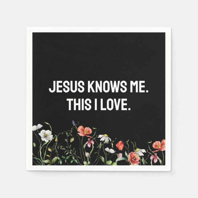 Inspirationsoffert med jokerblommor pappersservett (Framsidan)