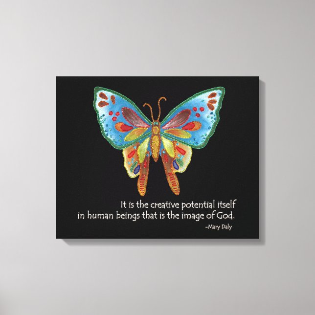 Inspirationsoffert med Kanvastrycket Butterfly Canvastryck (Framsida)