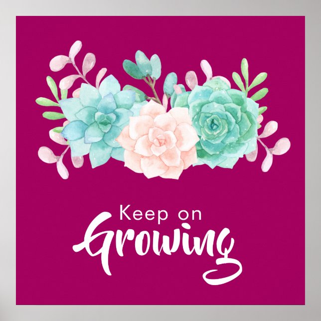 Inspirationsoffert med Pastellblommor Poster (Framsidan)