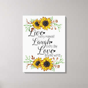 Inspirationsoffert med solblommor canvastryck