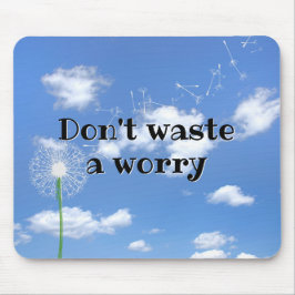 Inspirationsoffert med vit dandelion musmatta