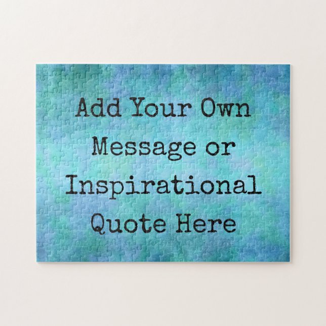 Inspirationsoffert Motivational Blue Watercolor Pussel (Horisontell)