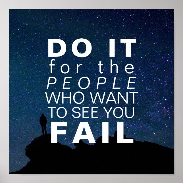 Inspirationsoffert | Motiveringsmål Stars Himlar Poster (Framsidan)