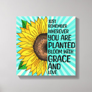 Inspirationsoffert och Hand plockade solros Canvastryck