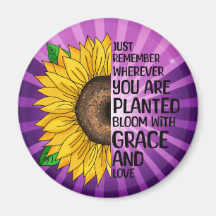 Inspirationsoffert och Hand plockade solros Magnet