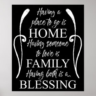 Inspirationsoffert om hem - familj - Bli Poster