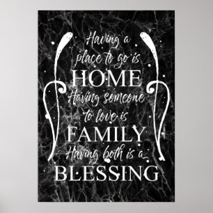 Inspirationsoffert om hem - familj - Bli Poster