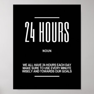 Inspirationsoffert om hur vi använder vår tid på e poster
