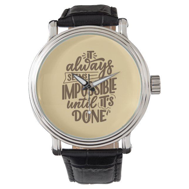 Inspirationsoffert - omöjlig förrän den är klar armbandsur (Framsida)
