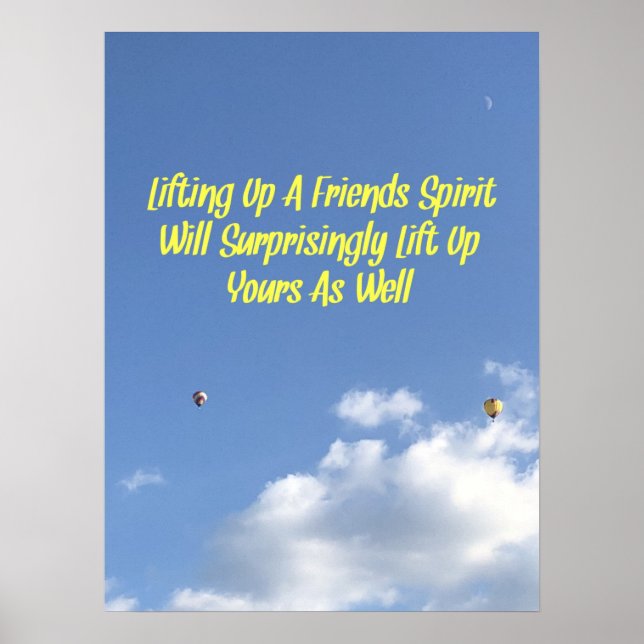 Inspirationsoffert på Luftballongen Himlar Cloud Poster (Framsidan)