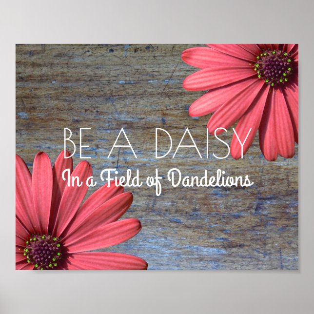 Inspirationsoffert | Rustik Daisy Poster (Framsidan)