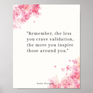 Inspirationsoffert - Sluta söka efter validering Poster