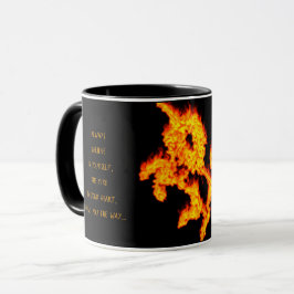 Inspirationsoffert Tro Fire Unicorn Flames Mugg