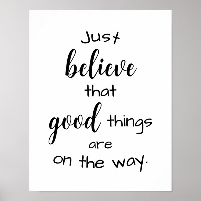 Inspirationsoffert tror på Bra Motiv Poster (Framsidan)