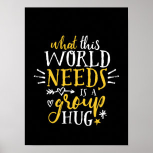 Inspirationsoffert World Peace Group Hug No war Poster