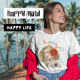 Inspirationsofferten Woman Porträtt T Shirt