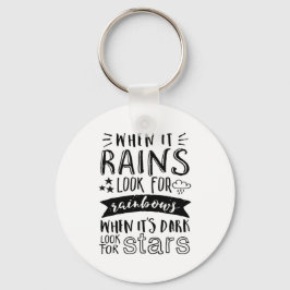 Inspirationsoffertsökning efter stjärnor och regnb nyckelring