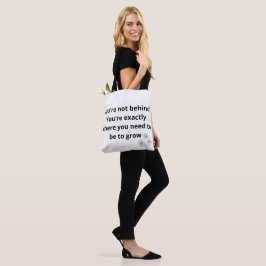 Inspire & Carry - Motivering Quote Tote Bag Tygkasse