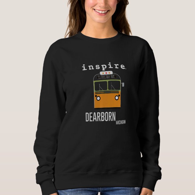 inspire Dearborn Michigan City Travel Destination  T Shirt (Framsida)