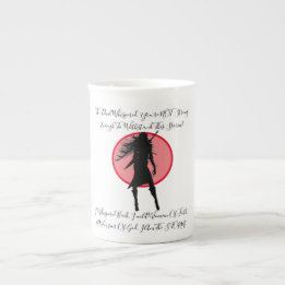 INSPIRE FAITHFUL VIKING WARRIOR CHICK QUOTE ROSA BENPORSLIN MUGG
