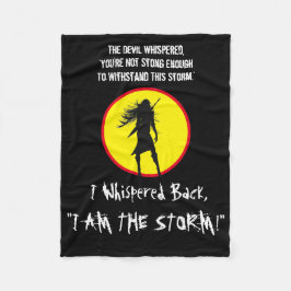 INSPIRE FAITHFUL WARRIOR WOMAN W/ QUOTE FLEECEFILT