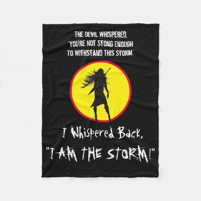 INSPIRE FAITHFUL WARRIOR WOMAN W/ QUOTE FLEECEFILT (Framsidan)