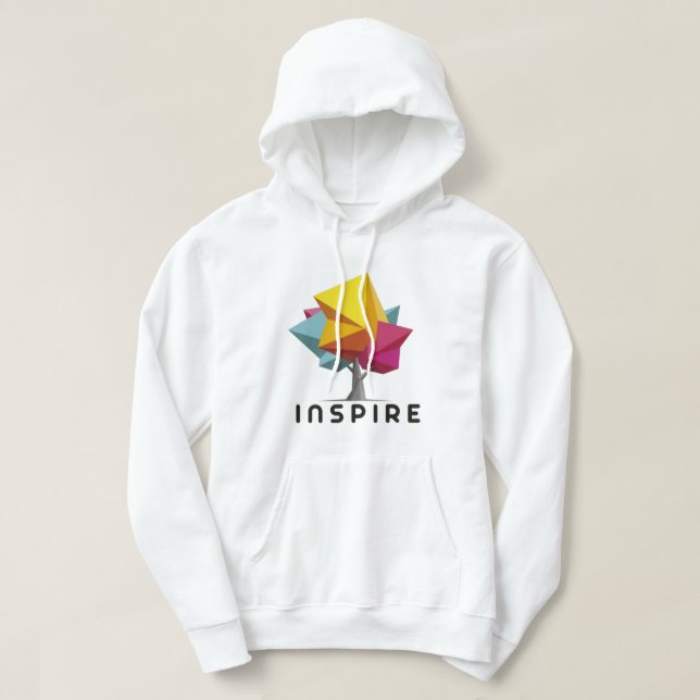 Inspire Hoodie – Motivera & Stärk Dig Själv (Design framsida)