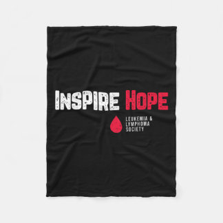 Inspire Hope Leukemi och Lymphoma Society Blood C Fleecefilt