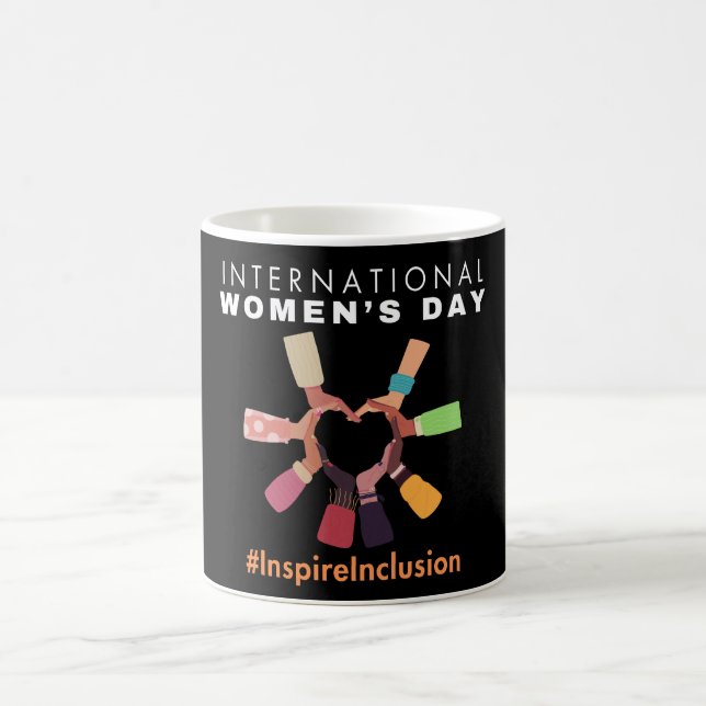 Inspire Inspire Inspire Women's Day i Internatione Kaffemugg (Center)