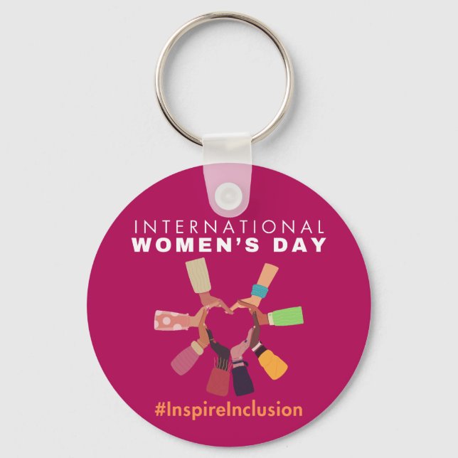 Inspire Inspire Inspire Women's Day i Internatione Nyckelring (Framsida)