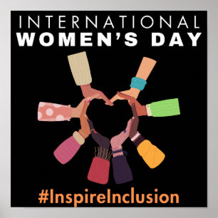 Inspire Inspire Inspire Women's Day i Internatione Poster