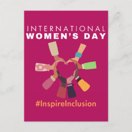 Inspire Inspire Inspire Women's Day i Internatione Vykort