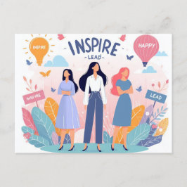 Inspire, Internationell, kvinnodagen Vykort