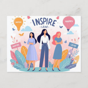 Inspire, Internationell, kvinnodagen Vykort