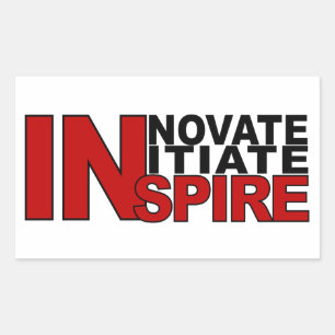 INSPIRE-klistermärken, anpassa Rektangulärt Klistermärke