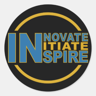 INSPIRE-klistermärken Runt Klistermärke