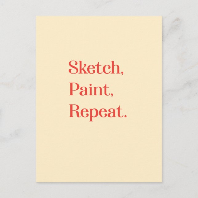 Inspire-Kreativets beständighet med typografi-cita Vykort (Framsida)