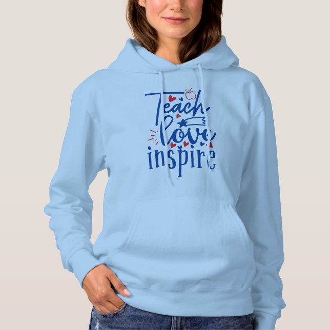 Inspire Kvinnor i Teach Kärlek T Shirt (Framsida)
