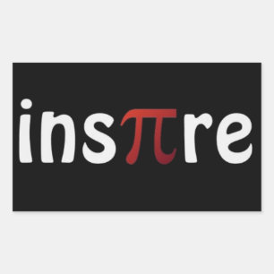 Inspire Math Pi Day Stickers Rektangulärt Klistermärke